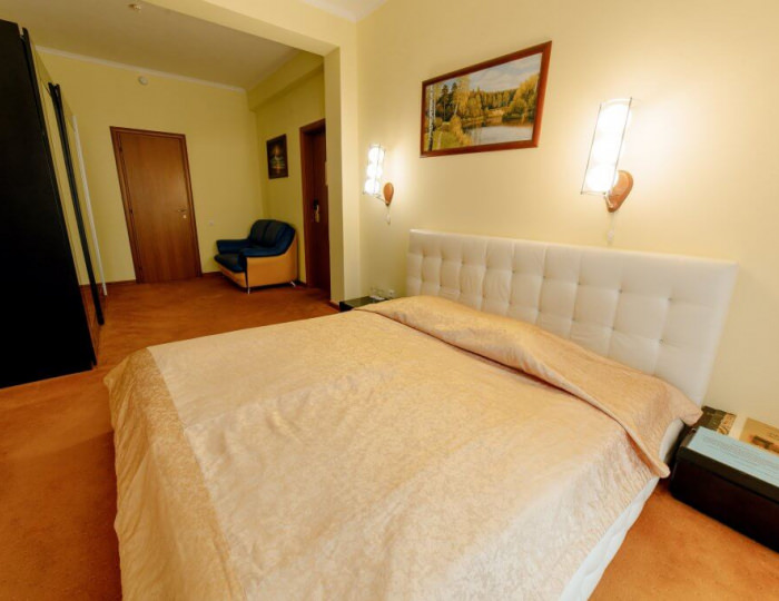 Сьют 2-местный 2-комнатный в Коттеджах на 1 этаже, без балкона - Отель «Прометей Клуб»