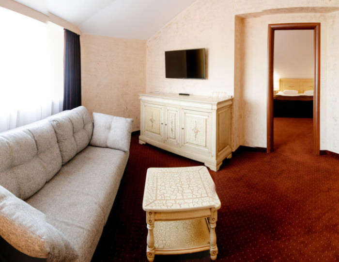 Сьют 2-местный 2-комнатный в Морских коттеджах, мансардный №151 - Отель «Прометей Клуб»